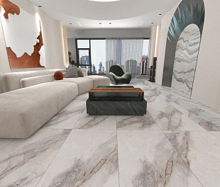 Керамогранит Celestial body White Golden 120x60 Золото Белый Полированный