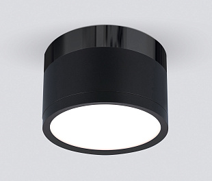 Накладной акцентный светодиодный светильник DLR029 10W 4200K черный матовый/черный хром