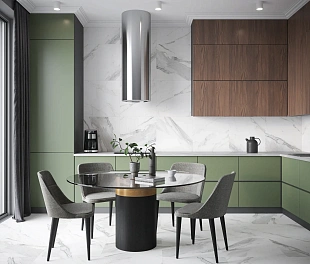 Керамогранит CeraLux Calacatta Fusion 60x59.5 Белый Матовый