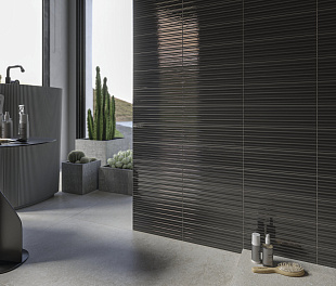 Керамогранит ArtisanTiles Garage Black 30,5x10 Черный Глянцевый