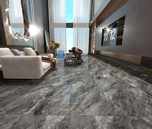 Керамогранит Celestial body Gray Tile 120x60 Серый Полированный