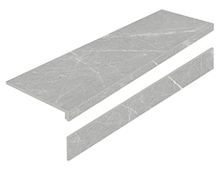 Ступень L керамогранит DAKOTA GRIS 32X120 AS с подступенником