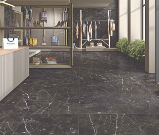 Керамогранит Ceramosa Tiles Superstar Black Lappated 120x60 Черный Лаппатированный