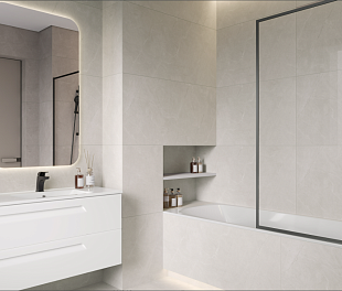 Керамогранит Cerdinia Refined Shadow Modern Divine 60x120 Серый Матовый