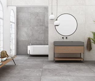 Керамогранит Lunar tiles Matt Grey 60x120 Серый Глазурованная