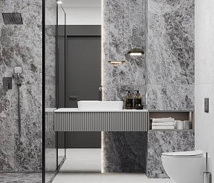 Керамогранит CeraLux Basmati Dark Grey 119,1x59,5 Темно-серый Матовый