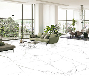 Керамогранит Lunar tiles Glossy 60x120 White Белый Полированный