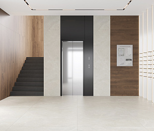 Керамогранит CeraLux Fatal Bianco Sand 80x80 Светло-серый Глазурованный
