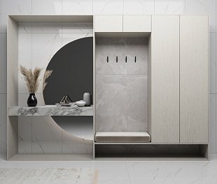 Керамогранит Edge ceramics King White Carving 120x60 Белый Карвинг