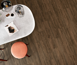 Керамогранит Ceraglow Naturalwood Dark  Brown Relief 90x20 Темно-коричневый Рельефный