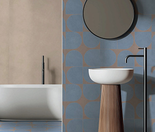 Керамогранит ACU tiles Doppelganger Blue 60x60 Синий Матовый