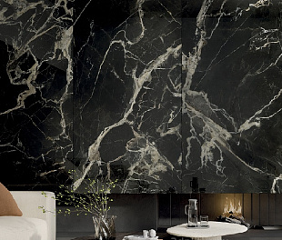 Керамогранит CeramicaVetro Gold leaf Black Matte 120x60 Черный Матовый