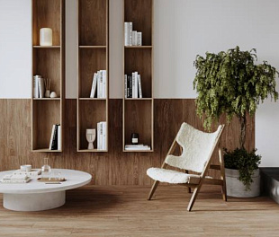 Керамогранит CeraLux Shadow oak 20x120 Вишня Матовый