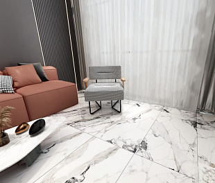 Керамогранит Celestial body Gray Marble 120x60 Серый Полированный
