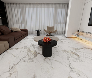 Керамогранит Celestial body Grey Decor 120x60 Серый Полированный