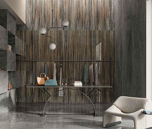 Керамогранит Era Tiles Druse Black 120x60 Черный Глянцевый